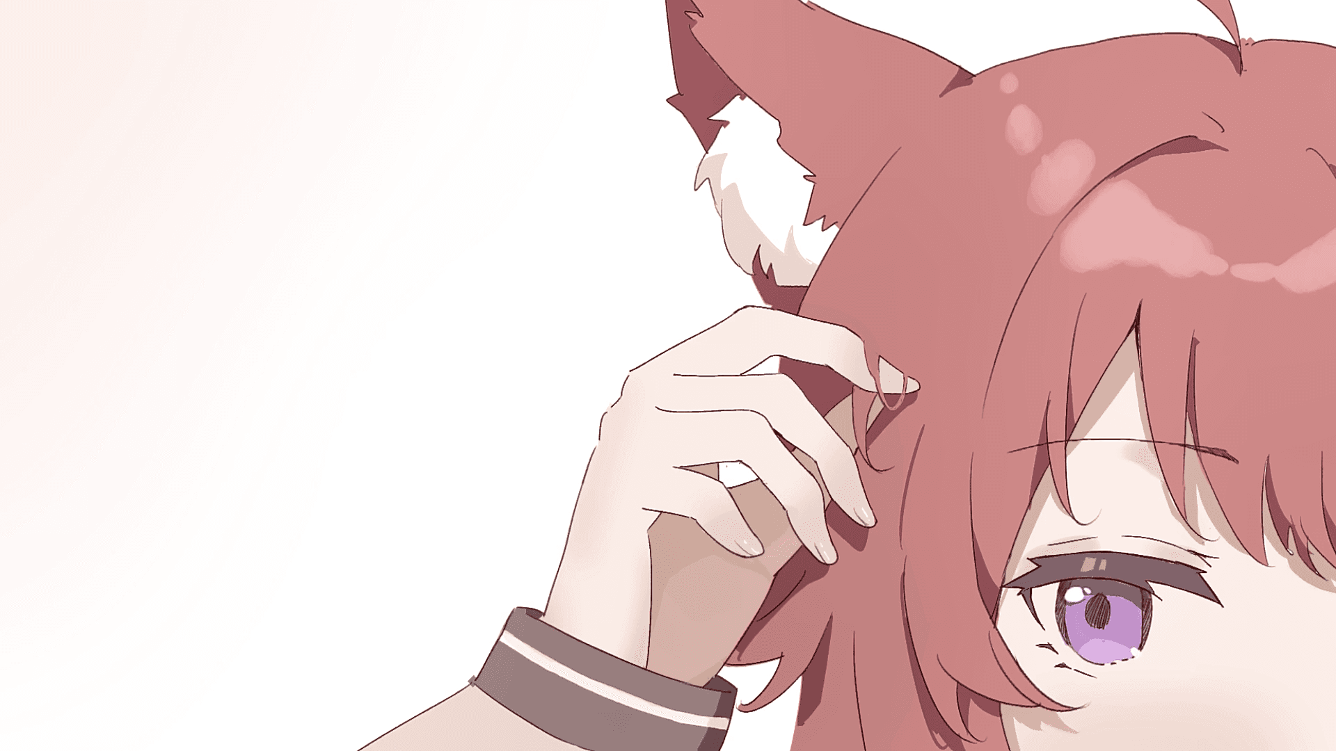 Uriyoo touching her ear